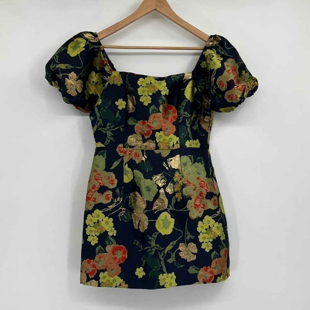 Lulu’s blue floral mini dress size medium - Picture 8 of 8